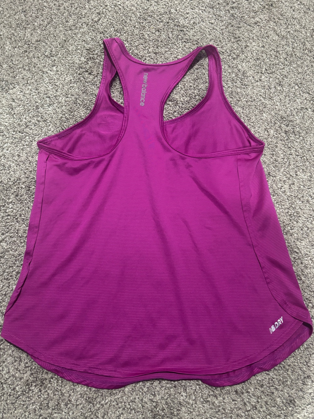 New Balance Magenta/Purple Racerback Performance Tank - Picture 2 of 5